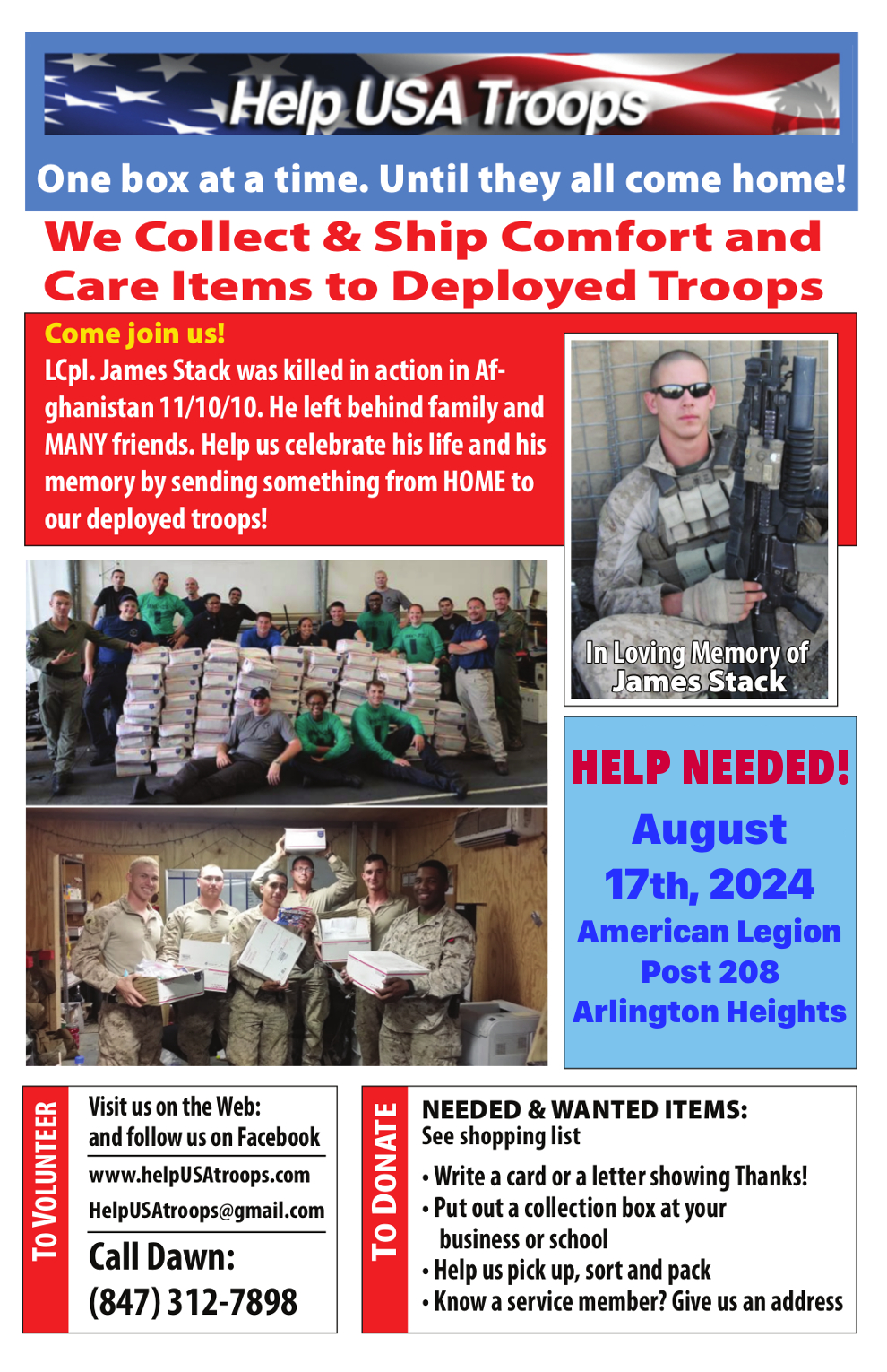 Supporting Our Troops One Box at a Time!